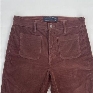 Veronica Beard Rich Brown Corduroy Trousers